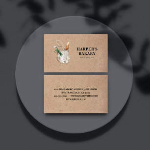 Kraft Fresh Bakery Professional Logo Business Card