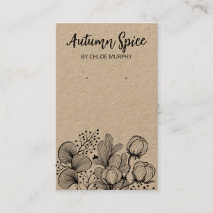 Kraft Garden Earring Display Cards