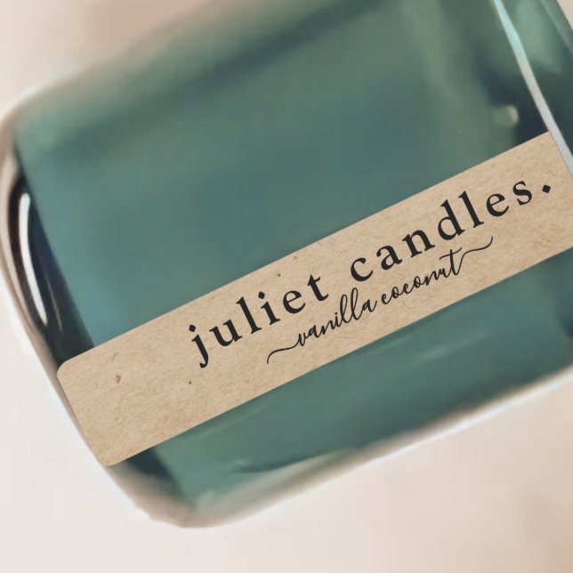  Kraft glyph Thin Candle Tamper-Proof Seal Label (Creator Uploaded)