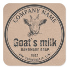 Kraft Goat's Milk Soap Label | Goat Logo