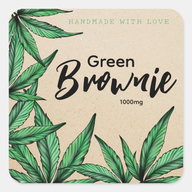 Kraft Green Brownie Edibles label (Front)