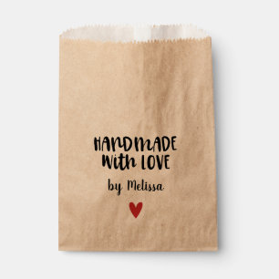 Kraft Handmade with love Favour Bags
