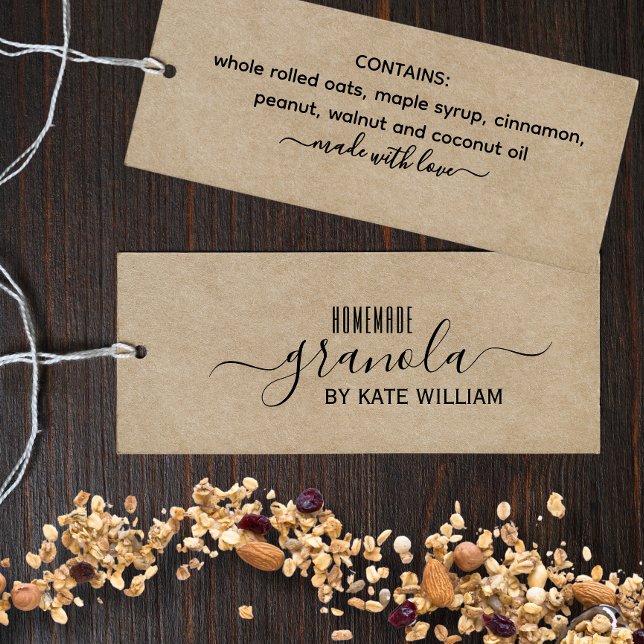 Kraft Homemade Granola Label tag (Creator Uploaded)