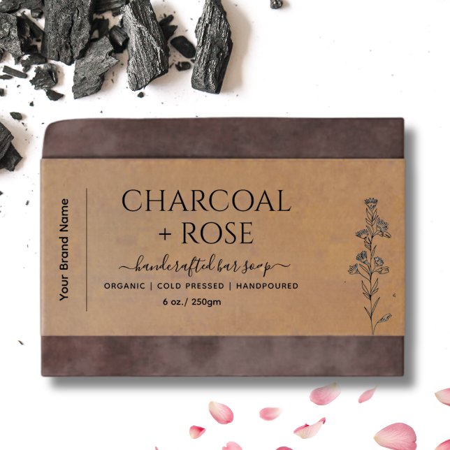 Kraft Homemade Soap wrap Label  with logo Invitation Belly Band (Creator Uploaded)