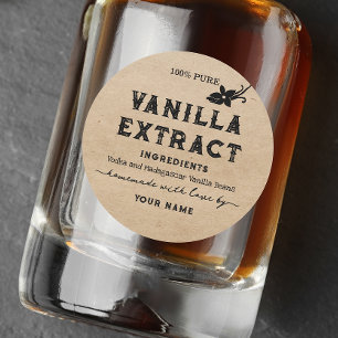 Kraft Homemade Vanilla Extract Round label