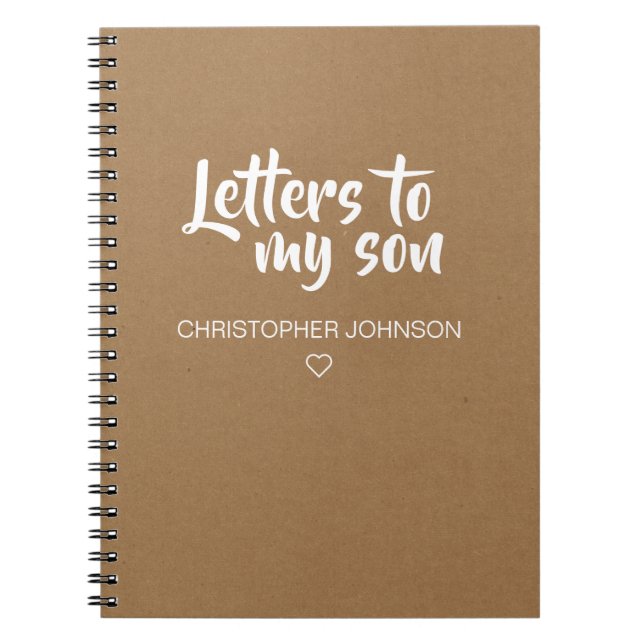 Kraft Letters to My Son Journal (Front)