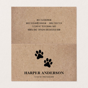 Kraft Modern Beauty Simple Pet Care Professional Business Card