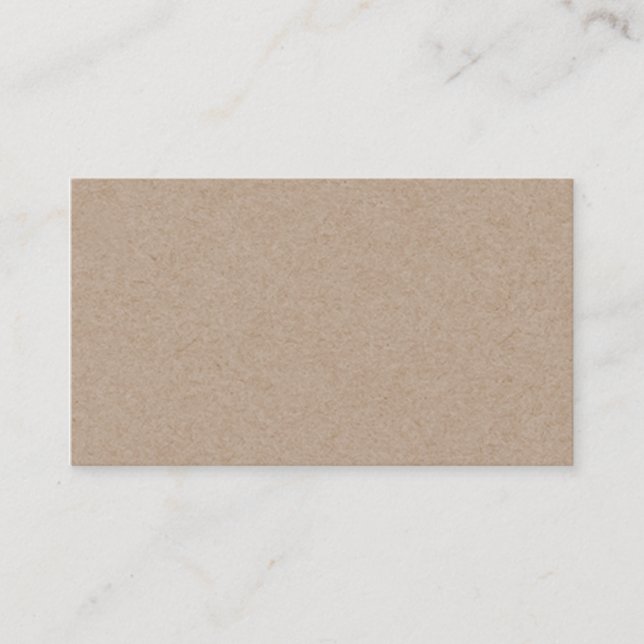 Kraft Paper Background Business Card (Front)