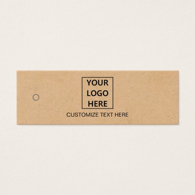 Kraft Paper Business Modern Custom Logo Label (Front)