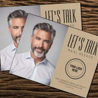 Kraft Paper Contact Info Photo Real Estate