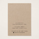 Kraft paper custom logo earring display card