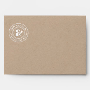 Kraft Paper Envelope Save the Date