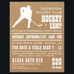 Kraft Paper, Hockey Camp Advertising Flyer<br><div class="desc">Kraft Paper,  Hockey Camp Advertising Flyers By The Business Card Store.</div>