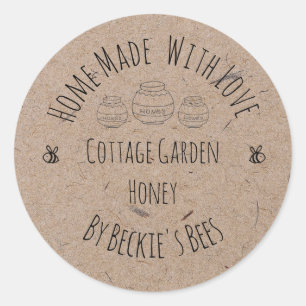 Kraft Paper Honey Jar Label