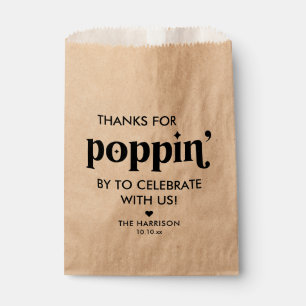 Kraft Paper Popcorn Baby Shower Favour Favour Bags