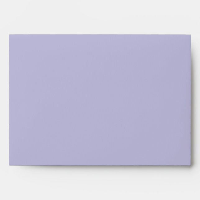 Kraft Paper Script purple Return Address Envelope (Front)