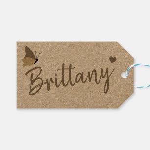 Kraft Paper Simple Plain Handmade Gifts Signature Gift Tags