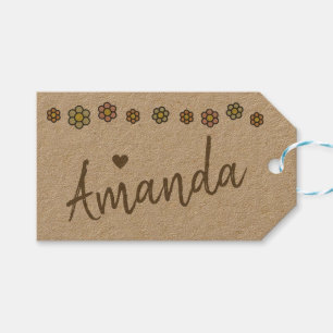 Kraft Paper Simple Plain Handmade Gifts Signature Gift Tags