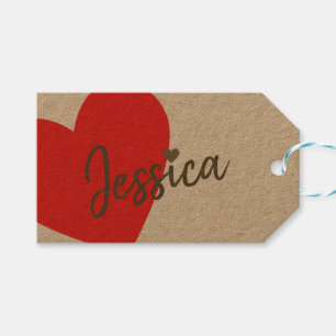 Kraft Paper Simple Plain Handmade Gifts Signature Gift Tags