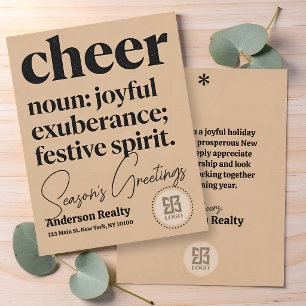 Kraft Paper Style Corporate Business Logo Card