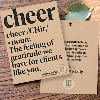 Kraft Paper Style Corporate Business Round Logo Card