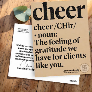 Kraft Paper Style Corporate Business Round Logo Postcard