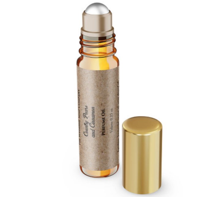 Kraft Paper Style Perfume Roller Bottle label (Creator Uploaded)