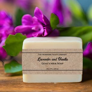 Kraft Paper Style Soap Belly Band Invitation Belly Band