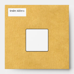 Kraft Paper Texture Envelope