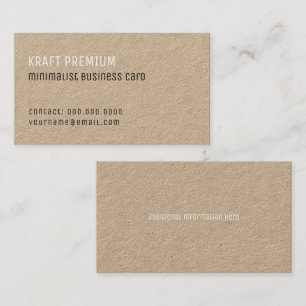 kraft premium minimalist elegant professional business card