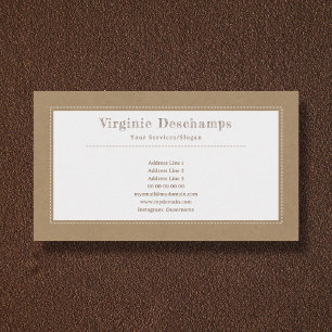 Kraft & Rustic Minimalist Business Card