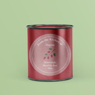 Kraft & Rustic Rosehip Jam Label Sticker