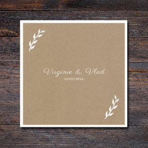 Kraft & Rustic Wedding Napkins