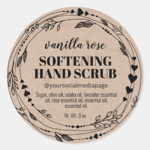 Kraft Scrub Labels