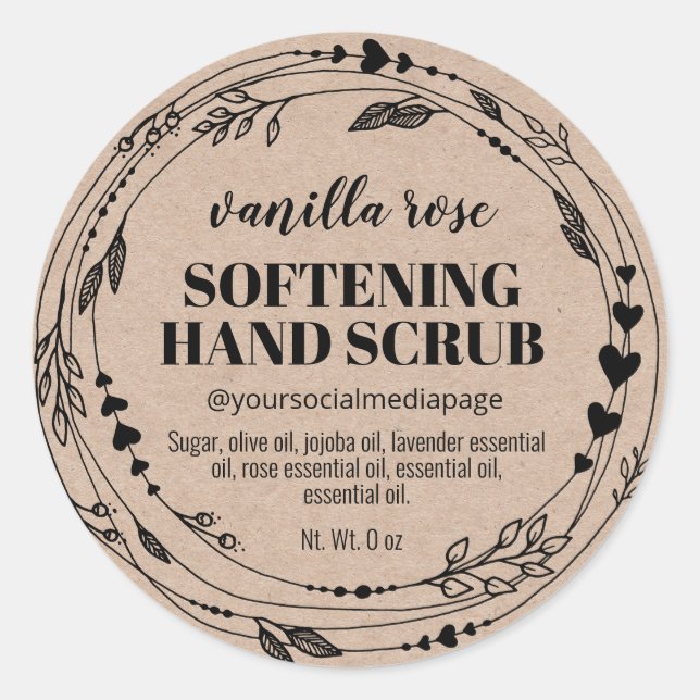Kraft Scrub Labels (Front)