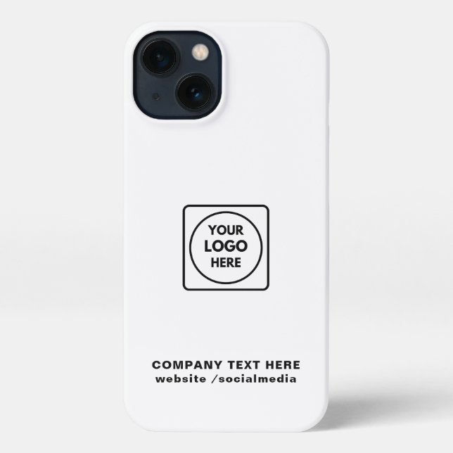 Kraft Style Custom Business Logo iphone case (Back)