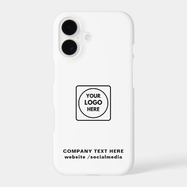 Kraft Style Custom Business Logo iphone case (Back)