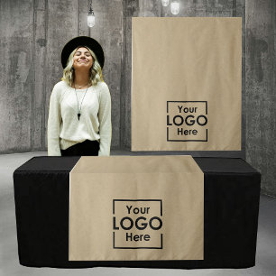 Kraft Table Runner Banner Business Logo Events Tapestry