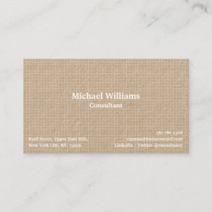 Kraft Trendy Chequered Pattern Modern Geometric Business Card