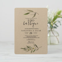 Kraft Watercolor Green Olive Branch