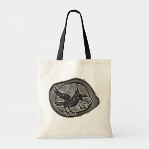 Krähe Crow Rabe ruft KRÄH! Tasche Tragetasche Tote Bag