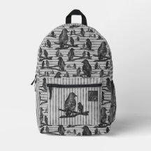 Krähen Raben Crows Vogel Schule Rucksack