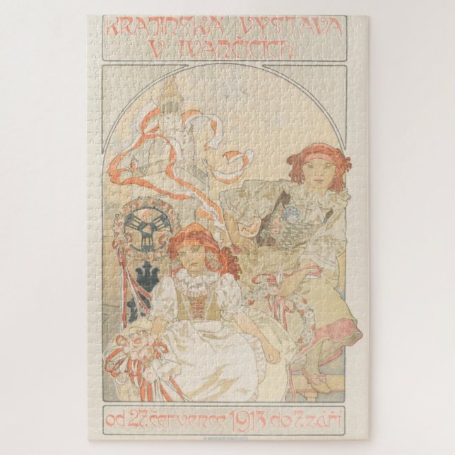 Krajinská výstava v Ivancicích (1912) by Mucha Jigsaw Puzzle (Vertical)