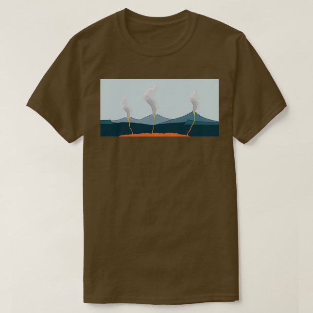 Krakatoa Eruption T-Shirt (Design Front)