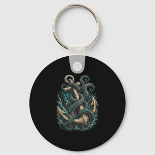 Kraken anchor ocean monster tentacles  key ring