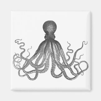 Kraken - Black Giant Octopus / Cthulu Magnet