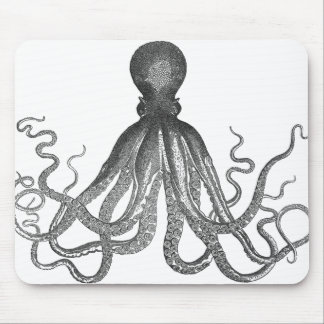 Kraken - Black Giant Octopus / Cthulu Mouse Pad