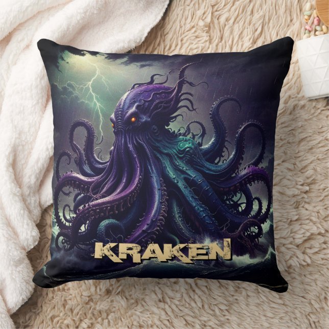 Kraken Giant Squid Octopus Like Monster Creature Cushion (Blanket)