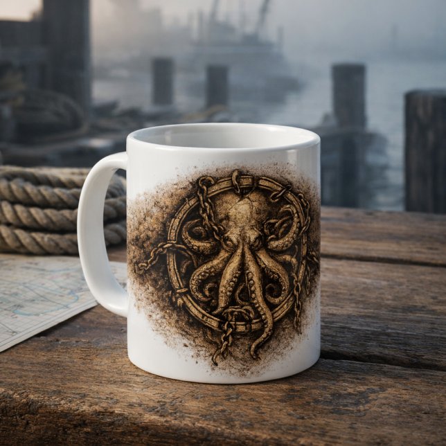 Kraken Mark Pirate Sigil Coffee Mug (Creator Uploaded)