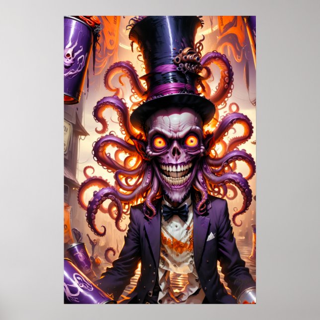 Kraken Monster Magician Poster (Front)